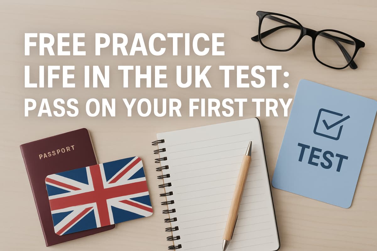 Free practice Life in the UK test: pass on your first try