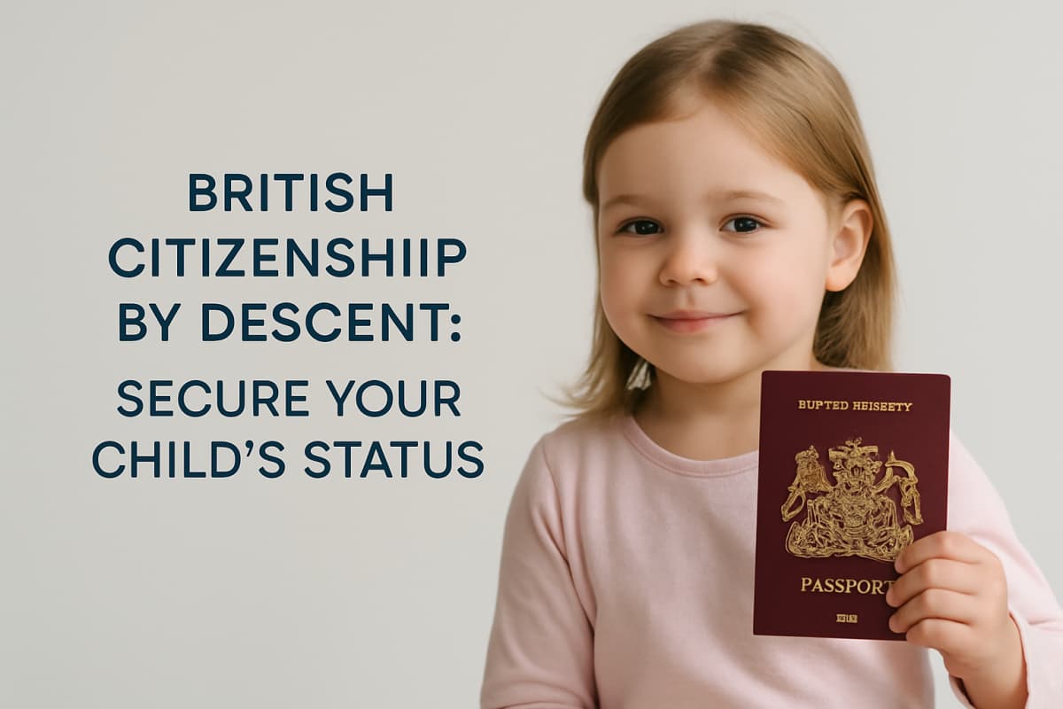 British citizenship by descent: secure your child’s status