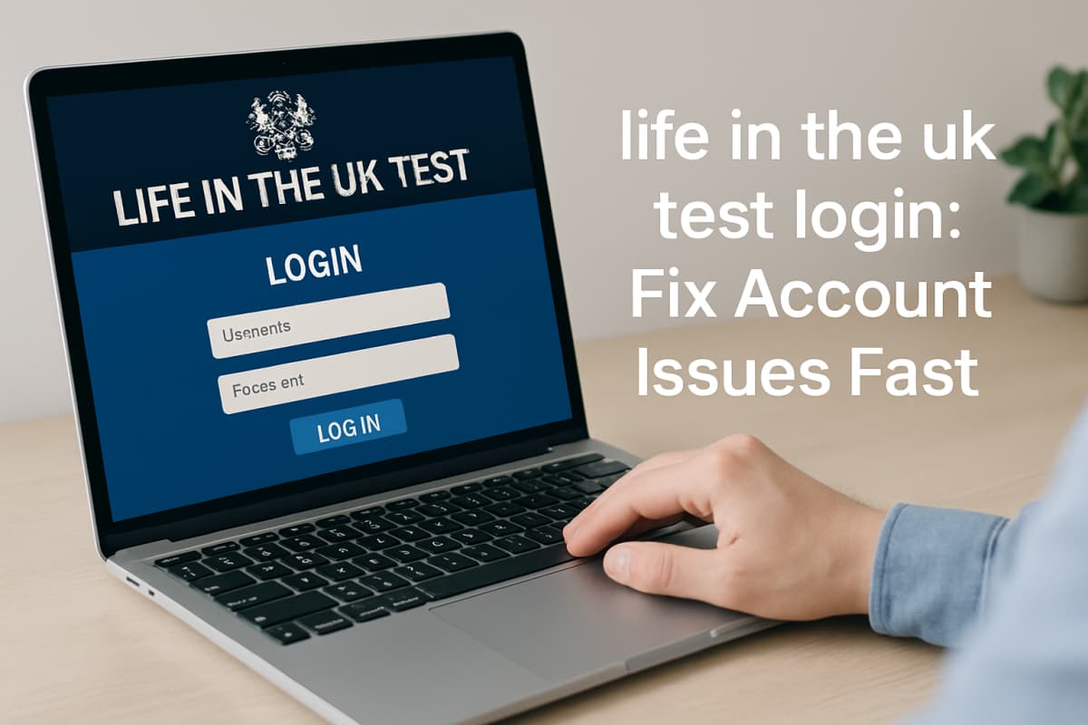 Life in the UK Test login: Fix Account Issues Fast